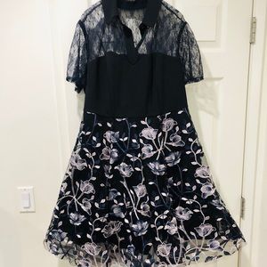 Eloquii lace and floral print dress - NEW with tag